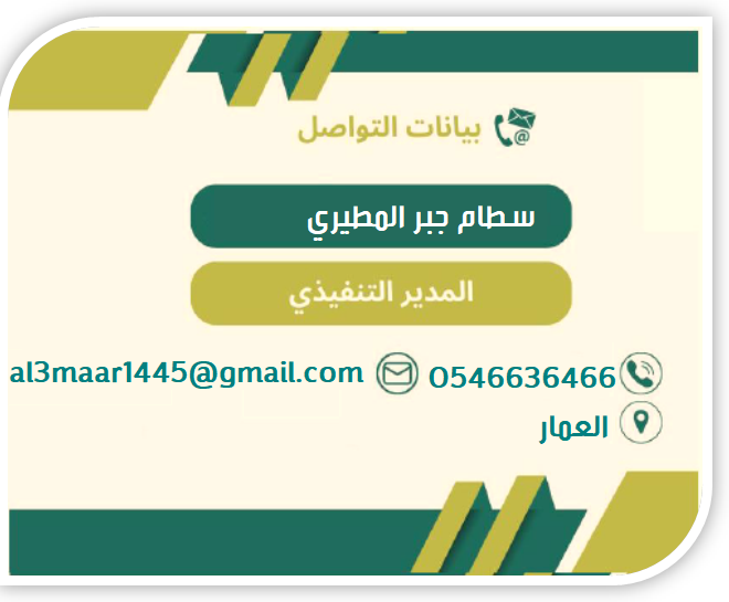 بيانات المدير التنفيذي